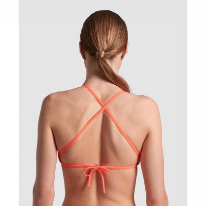 WOMEN S TEAM SWIM TOP TIE BACK SOLID