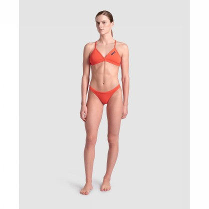 WOMEN S TEAM SWIM TOP TIE BACK SOLID
