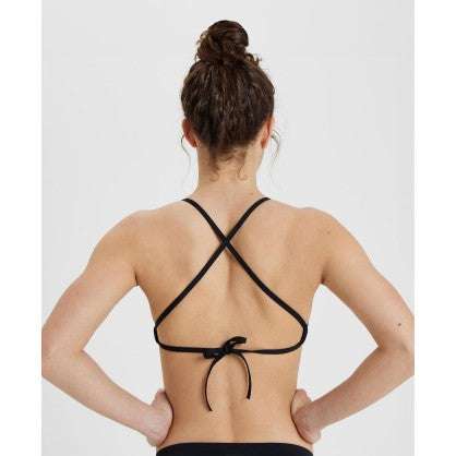 WOMEN S TEAM SWIM TOP TIE BACK SOLID