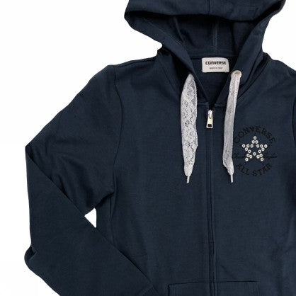 FLEECE FZ HOOD JKT CT BIG EYELETS