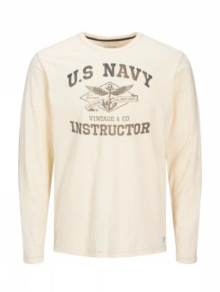 JPRBLUSILVER TEE LS CREW NECK