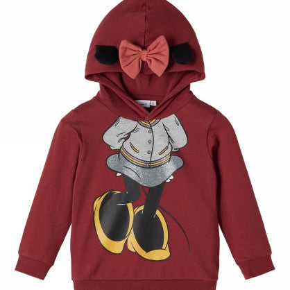 NMFMINNIE ALBA SWEAT W HOOD BRU WDI