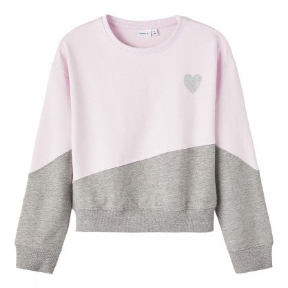 NKFNIBBA LS SHORT BOXY SWEAT UNB