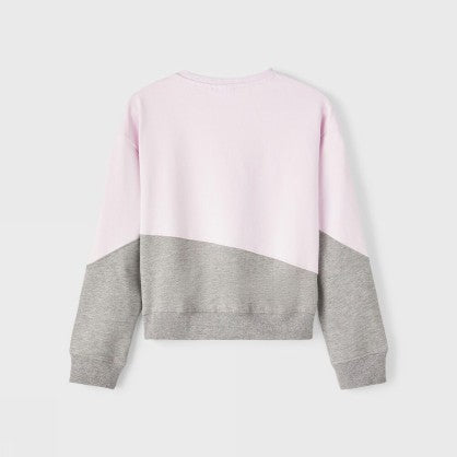NKFNIBBA LS SHORT BOXY SWEAT UNB
