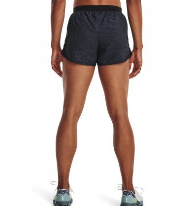 UA W FLY BY 2.0 PRINTED SHORT