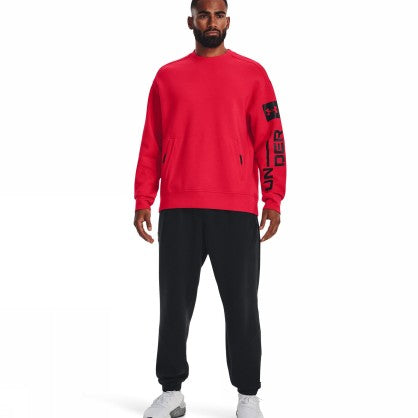 UA SUMMIT KNIT GRAPHIC CREW