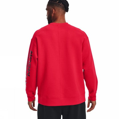 UA SUMMIT KNIT GRAPHIC CREW