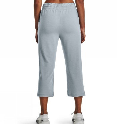 UA RIVAL TERRY FLARE CROP
