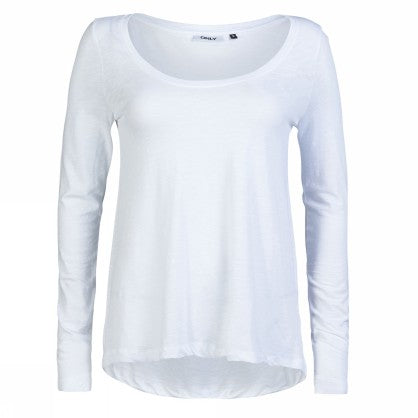 GOLD LS O NECK TOP