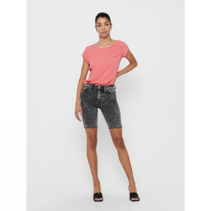 ONLVIC S/S SOLID TOP WVN