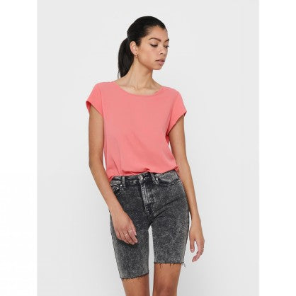 ONLVIC S/S SOLID TOP WVN