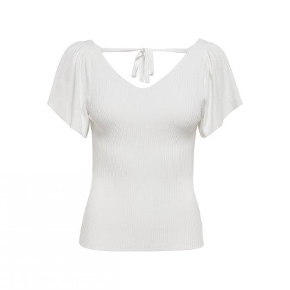 ONLLEELO S/S BACK PULLOVER KNT