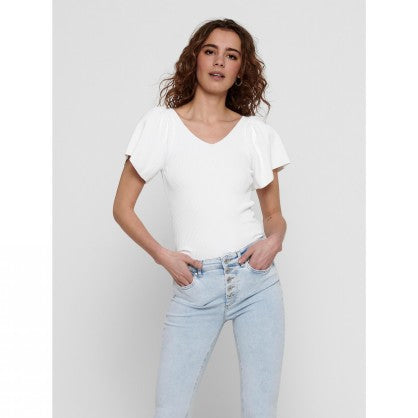 ONLLEELO S/S BACK PULLOVER KNT