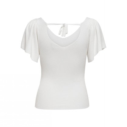ONLLEELO S/S BACK PULLOVER KNT