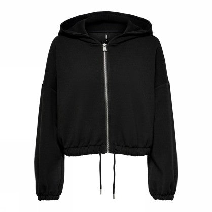 ONLSCARLETT L/S ZIP HOOD SWT