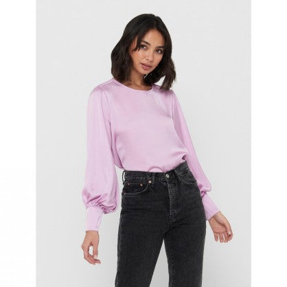 ONLRUBY LIFE SATIN DNM BLOUSE BIN