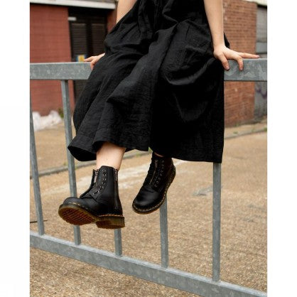 1460 Pascal Frnt Zip Black Nappa