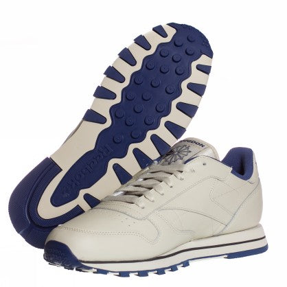 CLASSIC LEATHER ECRU NAVY