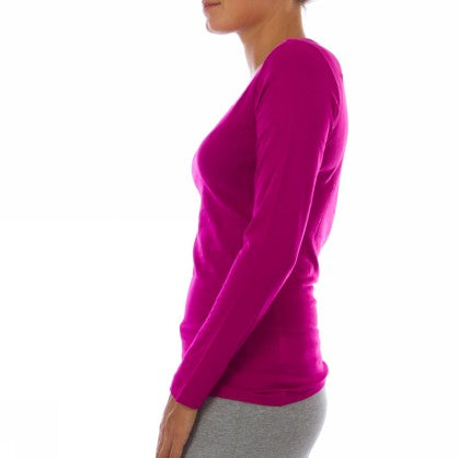 LS SOLID AD SWOOSH V NECK