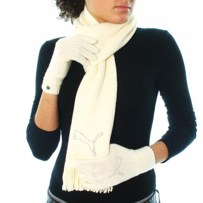 DIAMOND CAT GLOVES SCARF SET