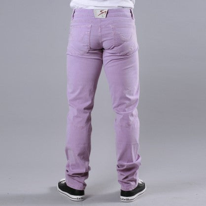 PANTALONE COTONE RASATO LILLA