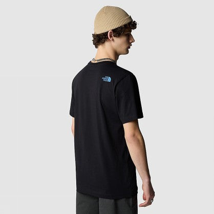 M S/S MOUNTAIN LINE TEE TNF BLACK
