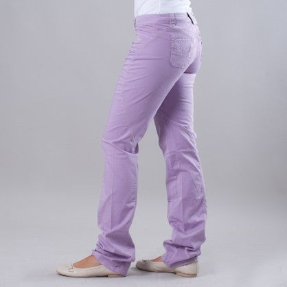 PANTALONE COTONE RASATO LILLA