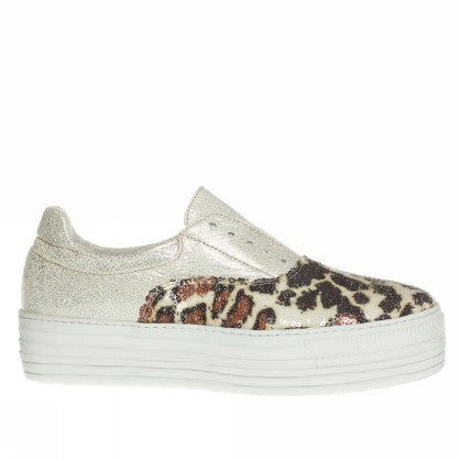 WOMEN'S LEOPARD RUBBER FOOTBED SHOE