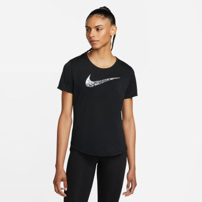 W NK SWOOSH RUN SS TOP