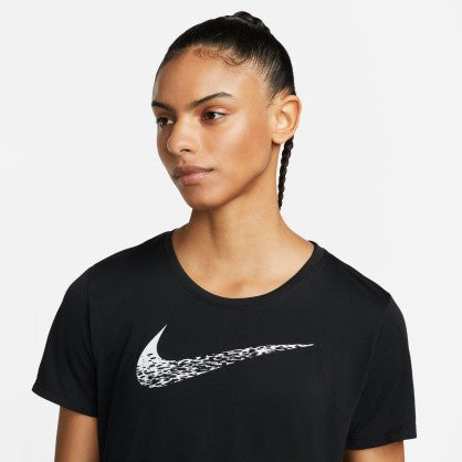W NK SWOOSH RUN SS TOP