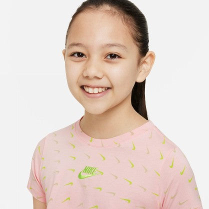 G NSW TEE CROP SWOOSHFETTI