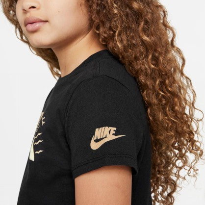 G NSW TEE SUN SWOOSH CROP