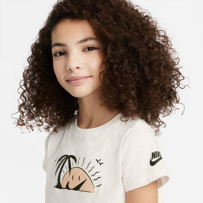 G NSW TEE SUN SWOOSH CROP