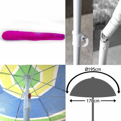 BEACH UMBRELLA 195CM