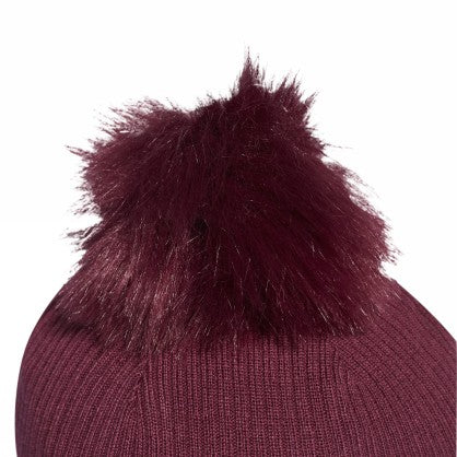 W FUR POM BEANIE
