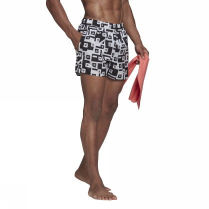 VERY SHORT LENGTH GRAPHIC SWIM SHORT