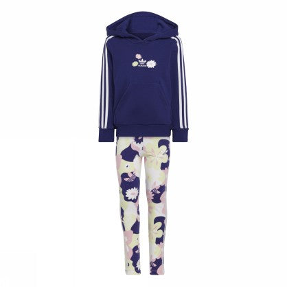 FLOWER PRINT HOODIE LEGGINGS SET