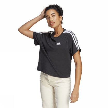 W 3S CR TOP BLACK/WHITE