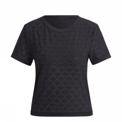 Lace crop tee
