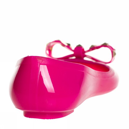JELLY BALLERINA WITH STUDS BOW