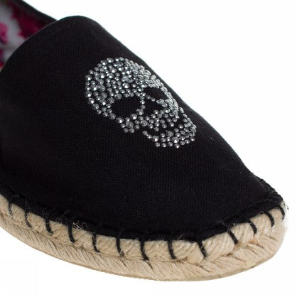 CANVAS AND SKULL ESPADRILLE