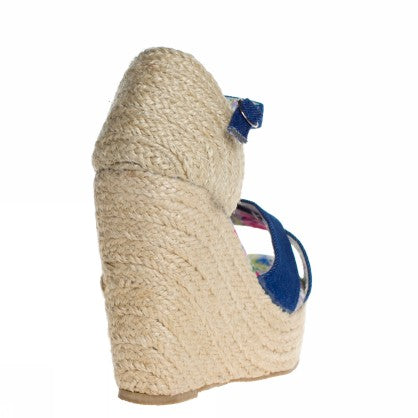 CANVAS CROSSED WEDGE