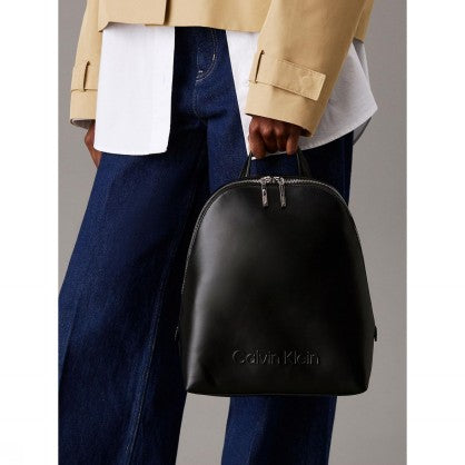 EMBOSSED CALVIN ROUND BACKPACK