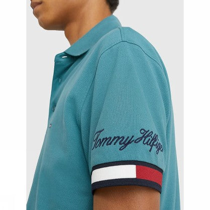 FLAG CUFF SLIM POLO