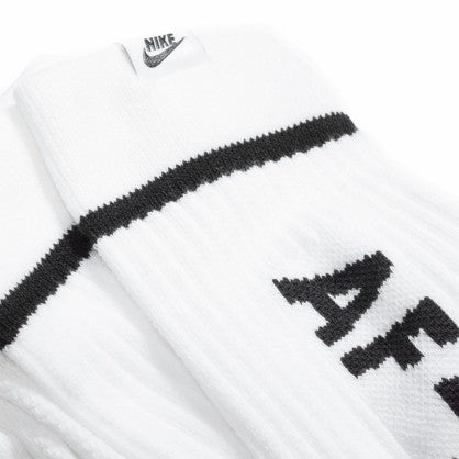 U SNKR SOX AF1 CREW 2PR