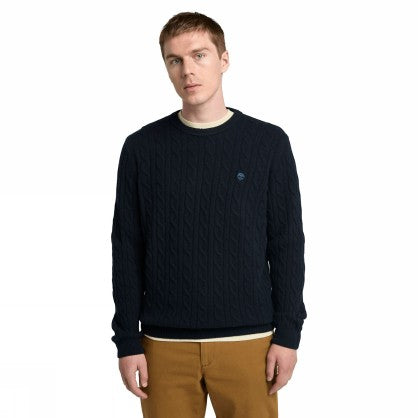 Cable Crew Neck Sweater