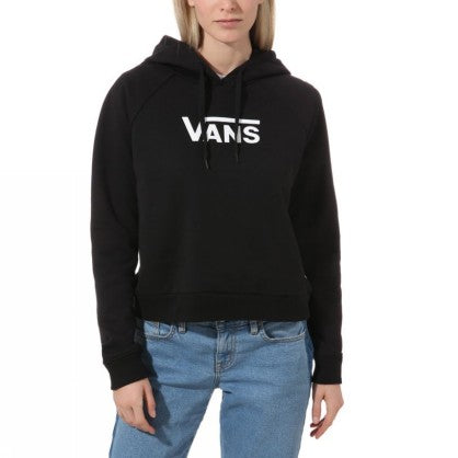 WM FLYING V FT BOXY HOODIE BLACK