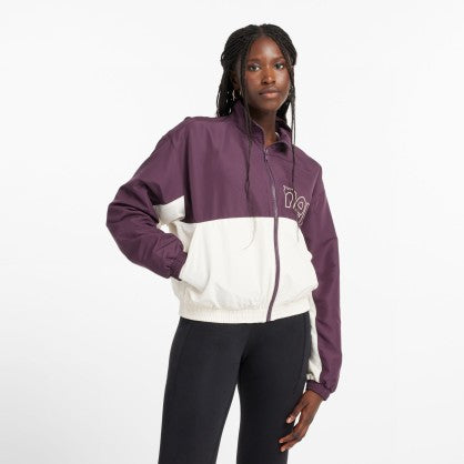 COLOR BLOCKED WOVEN JACKET