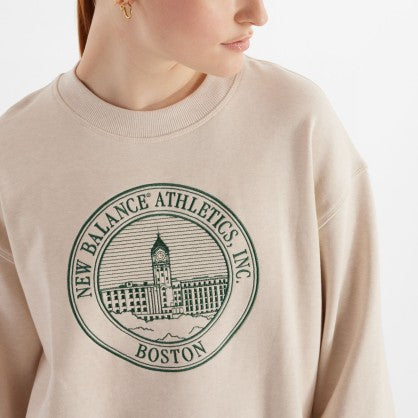 ATHLETICS FRENCH TERRY OVERSIZED CREST CREW