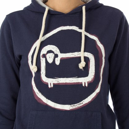LOGO SHEEP HOODED FLEECE